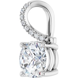 Platinum 8.2 mm Round Pendant Mounting – image 3