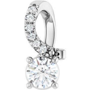 Sterling Silver 3.8 mm Round Pendant Mounting