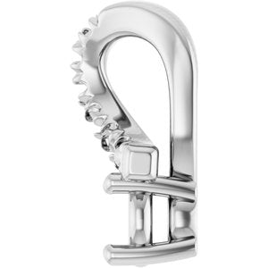 10K White Gold 3 mm Round Pendant Mounting – image 6