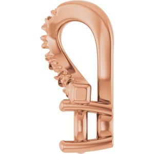 14K Rose Gold 3 mm Round Pendant Mounting – image 6