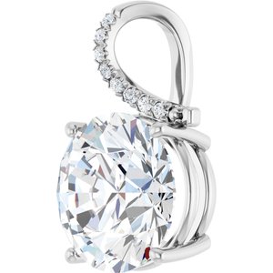 Platinum 15 mm Round Pendant Mounting – image 3