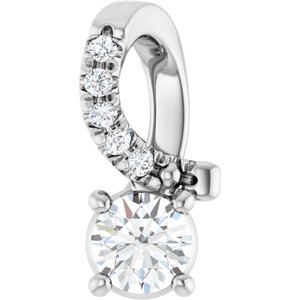 Continuum Sterling Silver 3.5 mm Round Pendant Mounting