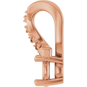 14K Rose Gold 3.5 mm Round Pendant Mounting – image 6