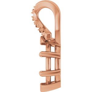 10K Rose Gold 8x4 mm Marquise Pendant Mounting – image 6