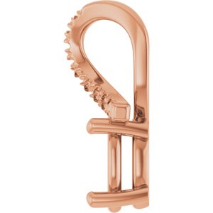 14K Rose Gold 7x5 mm Oval Pendant Mounting – image 6