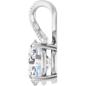 Sterling Silver 11x9 mm Oval Pendant Mounting – image 5