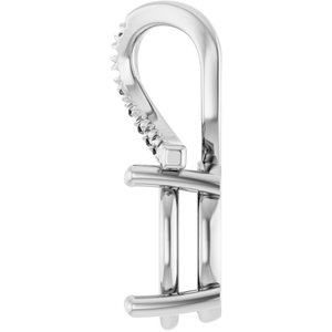 14K X1 White Gold 11x9 mm Oval Pendant Mounting – image 6