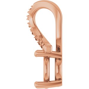 14K Rose Gold 7 mm Round Pendant Mounting – image 6