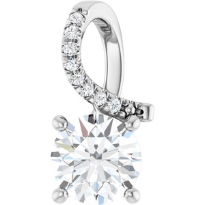 Continuum Sterling Silver 7 mm Round Pendant Mounting