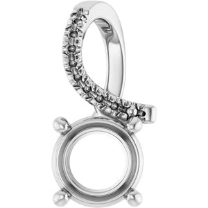 Continuum Sterling Silver 7 mm Round Pendant Mounting – image 2