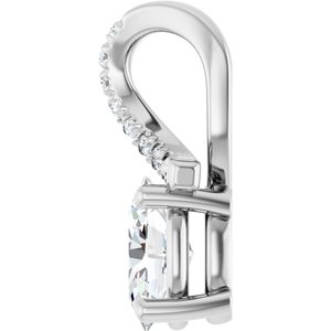 Continuum Sterling Silver 6.5x4.5 mm Oval Pendant Mounting – image 5