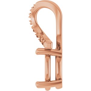 10K Rose Gold 8.5x6.5 mm Oval Pendant Mounting – image 6