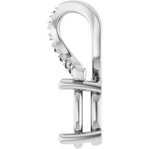 18K White Gold 8.5x6.5 mm Oval Pendant Mounting – image 6