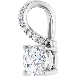 Platinum 6 mm Round Pendant Mounting – image 3