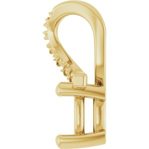 18K Yellow Gold 5.5x5.5 mm Cushion Pendant Mounting – image 6