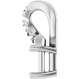 Continuum Sterling Silver 3x3 mm Square Pendant Mounting – image 6