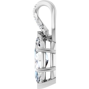Continuum Sterling Silver 16x8 mm Marquise Pendant Mounting – image 5