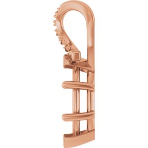 10K Rose Gold 11x5.5 mm Marquise Pendant Mounting – image 6