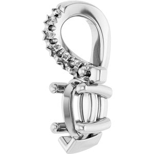 Sterling Silver 5x3 mm Pear Pendant Mounting – image 4
