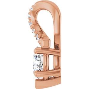 14K Rose Gold 5x3 mm Pear Pendant Mounting – image 5
