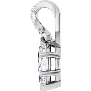 Continuum Sterling Silver 8x4.5 mm Marquise Pendant Mounting – image 5