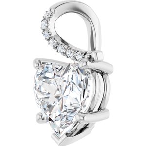 Continuum Sterling Silver 10x10 mm Heart Pendant Mounting – image 3