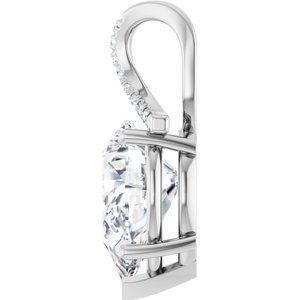 Continuum Sterling Silver 16x12 mm Pear Pendant Mounting – image 5