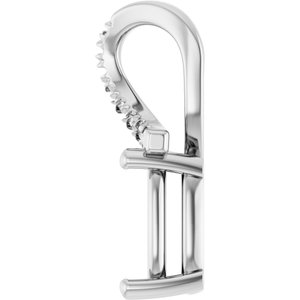 Sterling Silver 8.5x6.5 mm Elongated Cushion Pendant Mounting – image 6