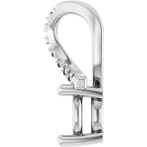 10K White Gold 6.5 mm Round Pendant Mounting – image 6