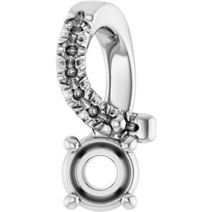 Platinum 3.2 mm Round Pendant Mounting – image 2