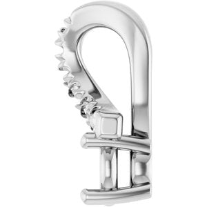 14K X1 White Gold 3.2 mm Round Pendant Mounting – image 6