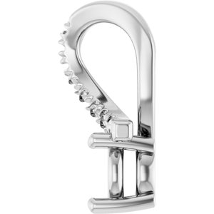 18K White Gold 4.8 mm Round Pendant Mounting – image 6