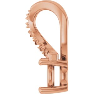 14K Rose Gold 4.8 mm Round Pendant Mounting – image 6