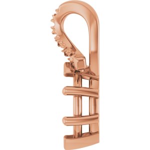 10K Rose Gold 7x3.5 mm Marquise Pendant Mounting – image 6