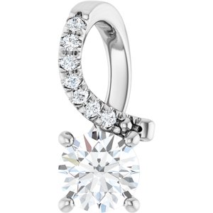 Platinum 5.2 mm Round Pendant Mounting