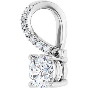 Platinum 5.2 mm Round Pendant Mounting – image 3