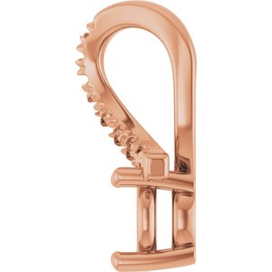 10K Rose Gold 5.2 mm Round Pendant Mounting – image 6