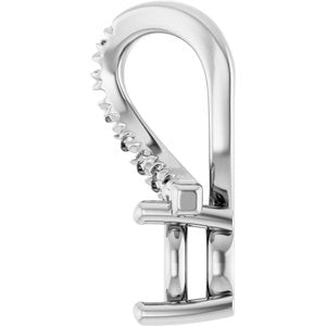 10K White Gold 5.2 mm Round Pendant Mounting – image 6
