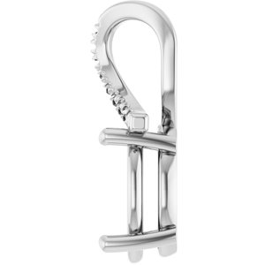 Continuum Sterling Silver 12x10 mm Oval Pendant Mounting – image 6