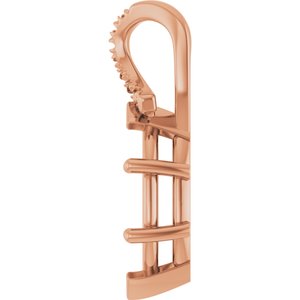 14K Rose Gold 13x6.5 mm Marquise Pendant Mounting – image 6