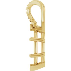 14K Yellow Gold 13x6.5 mm Marquise Pendant Mounting – image 6