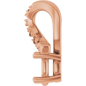 10K Rose Gold 4x3 mm Oval Pendant Mounting – image 6