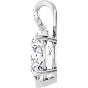 Platinum 15x10 mm Pear Pendant Mounting – image 5