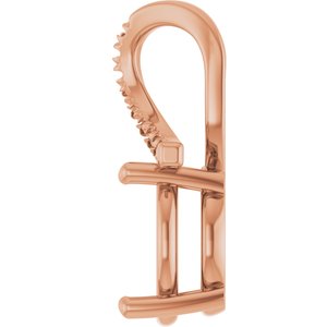 10K Rose Gold 11 mm Round Pendant Mounting – image 6