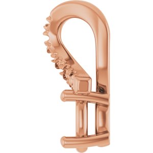 10K Rose Gold 4.5x3.5 mm Oval Pendant Mounting – image 6