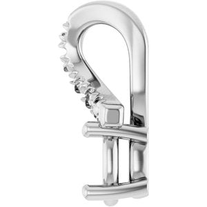 18K White Gold 4.5x3.5 mm Oval Pendant Mounting – image 6