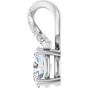 Platinum 7.5x5.5 mm Oval Pendant Mounting – image 5