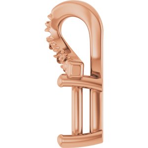 10K Rose Gold 5x3 mm Elongated Cushion Pendant Mounting – image 6