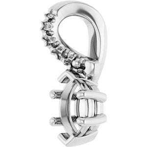Continuum Sterling Silver 5x3 mm Marquise Pendant Mounting – image 4