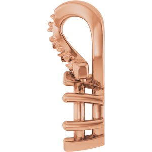 10K Rose Gold 5x3 mm Marquise Pendant Mounting – image 6